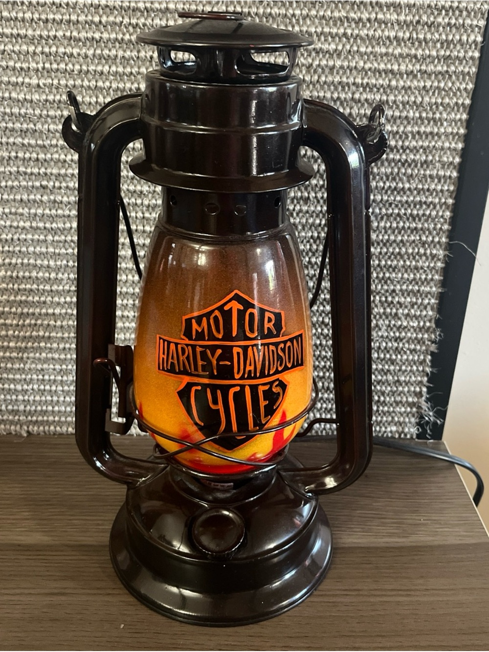 Vintage Harley-Davidson Electric Hurricane Lantern 2002